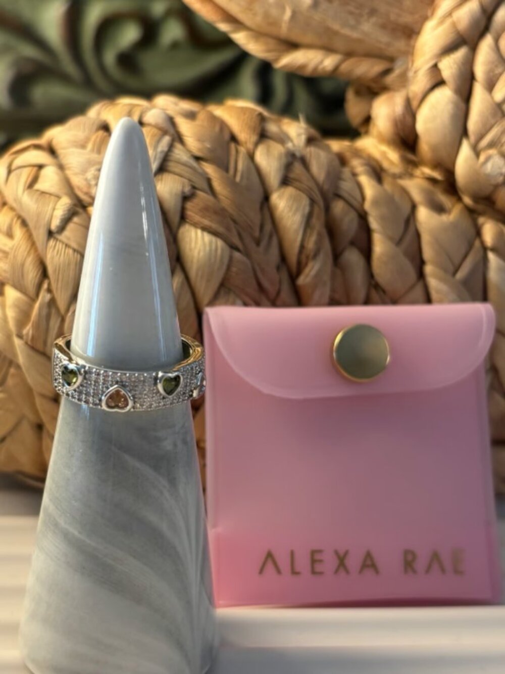 Bar by Alexa Rae adjustable heart ring